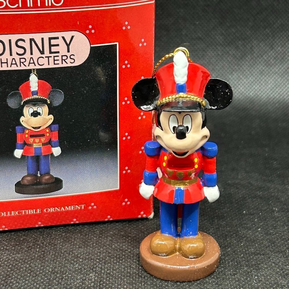 Vintage Disney Schmid Characters Mickey Mouse Nutcracker Collectible Ornament